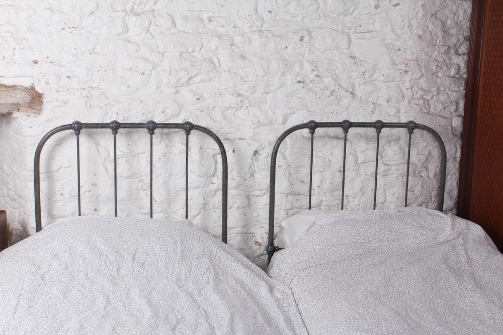 Timeless Pair of Detailed Utilitarian Single Beds View VII