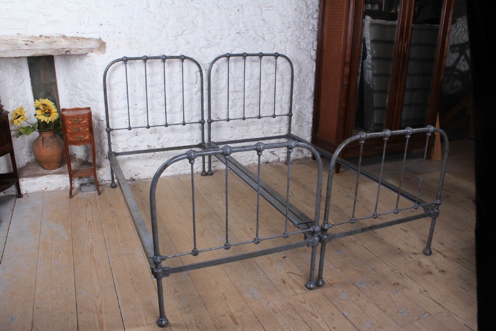 Timeless Pair of Detailed Utilitarian Single Beds View IX