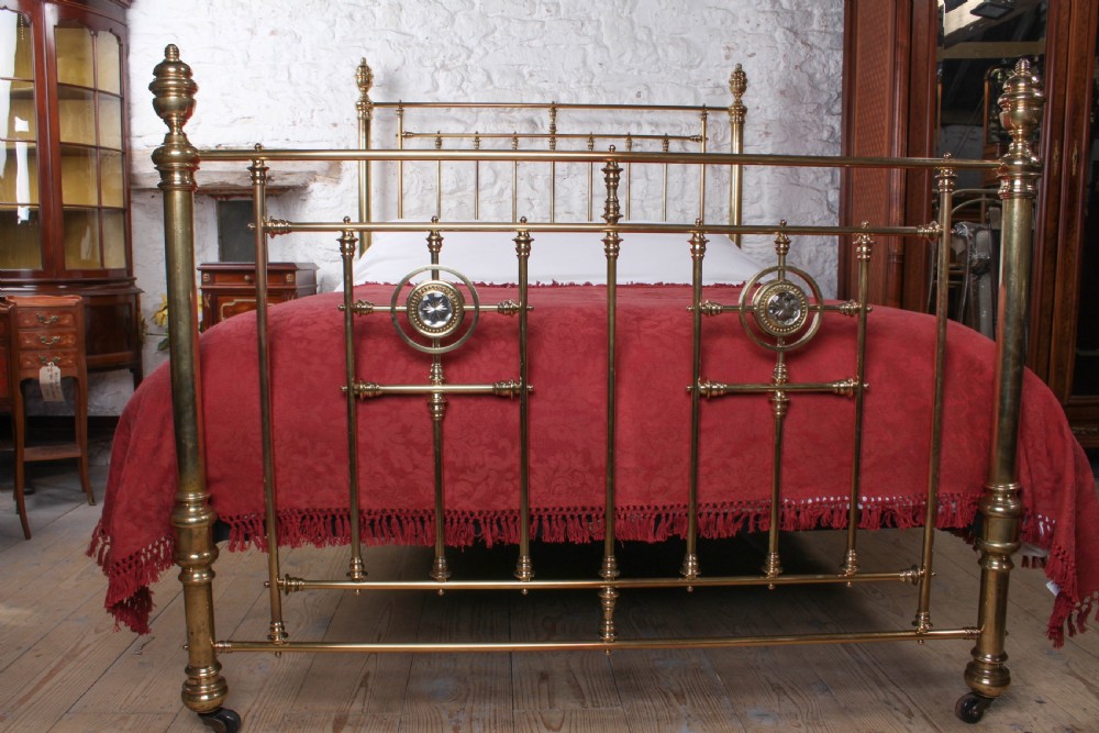 Handsome good quality all brass Heals king size bed  View IV
