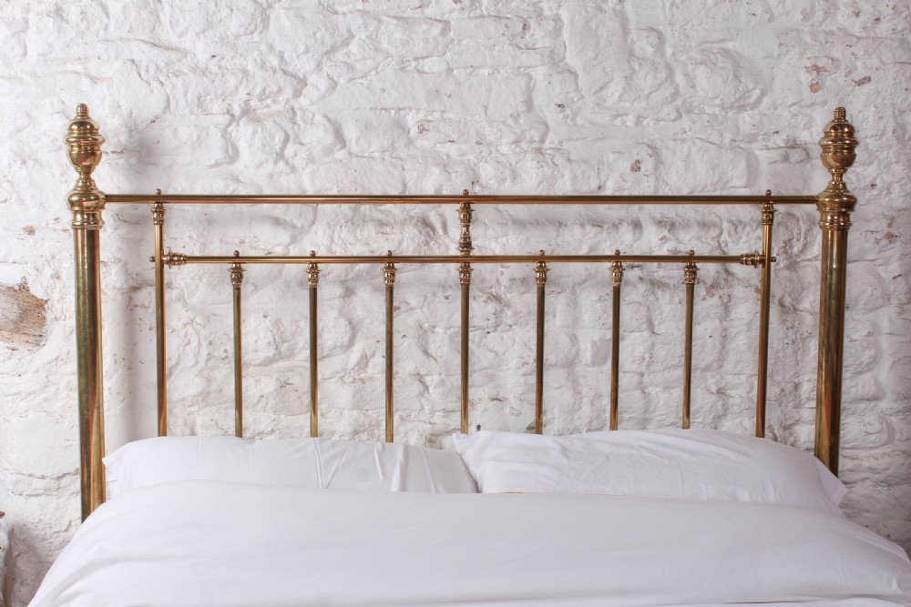 Handsome good quality all brass Heals king size bed  View IX