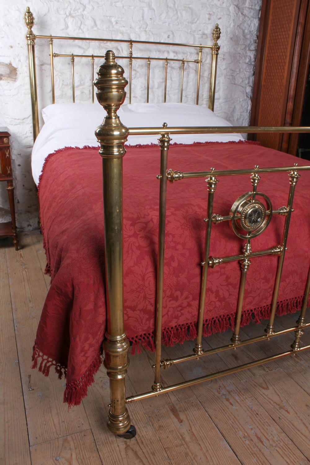 Handsome good quality all brass Heals king size bed  View X
