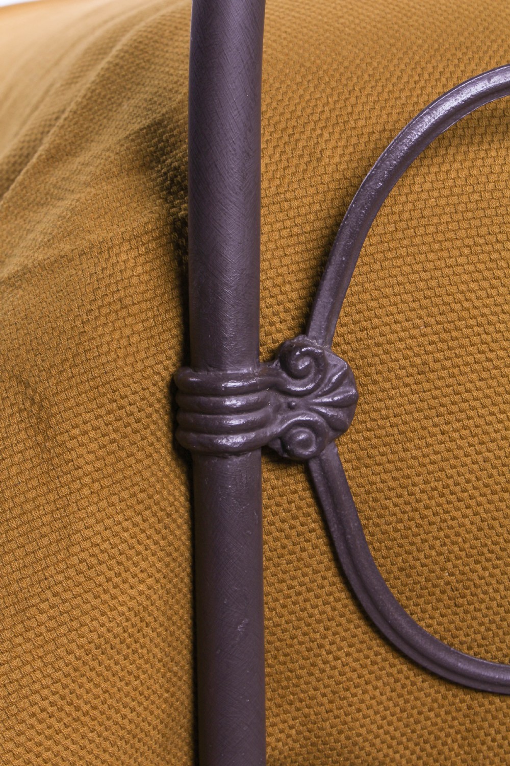 Pleasingly simple all iron Irish king size bed View V