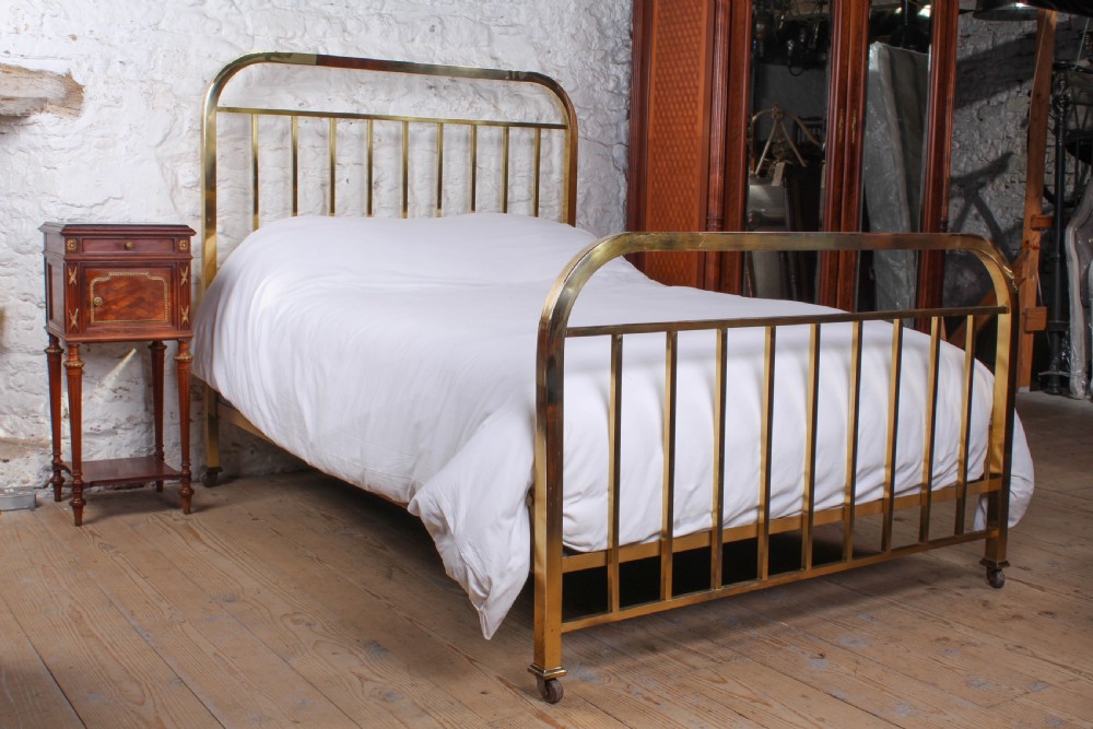 Attractive French simple all brass double bed View II
