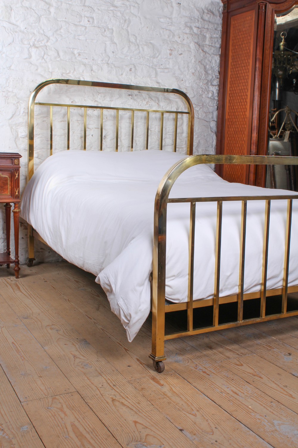 Attractive French simple all brass double bed View III