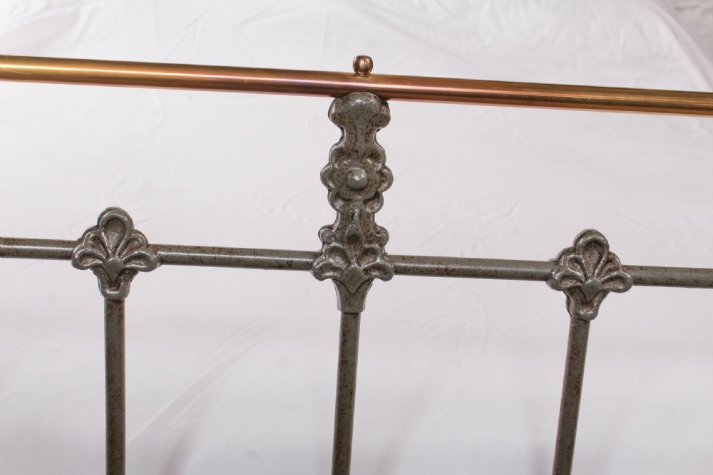 Resplendant Pompeian and brass classic Victorian king size bed View IV