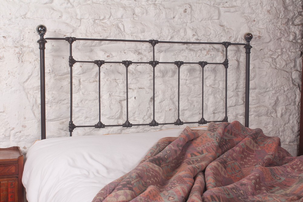 Charming Double Victorian No End Bed with Original Brass  View III