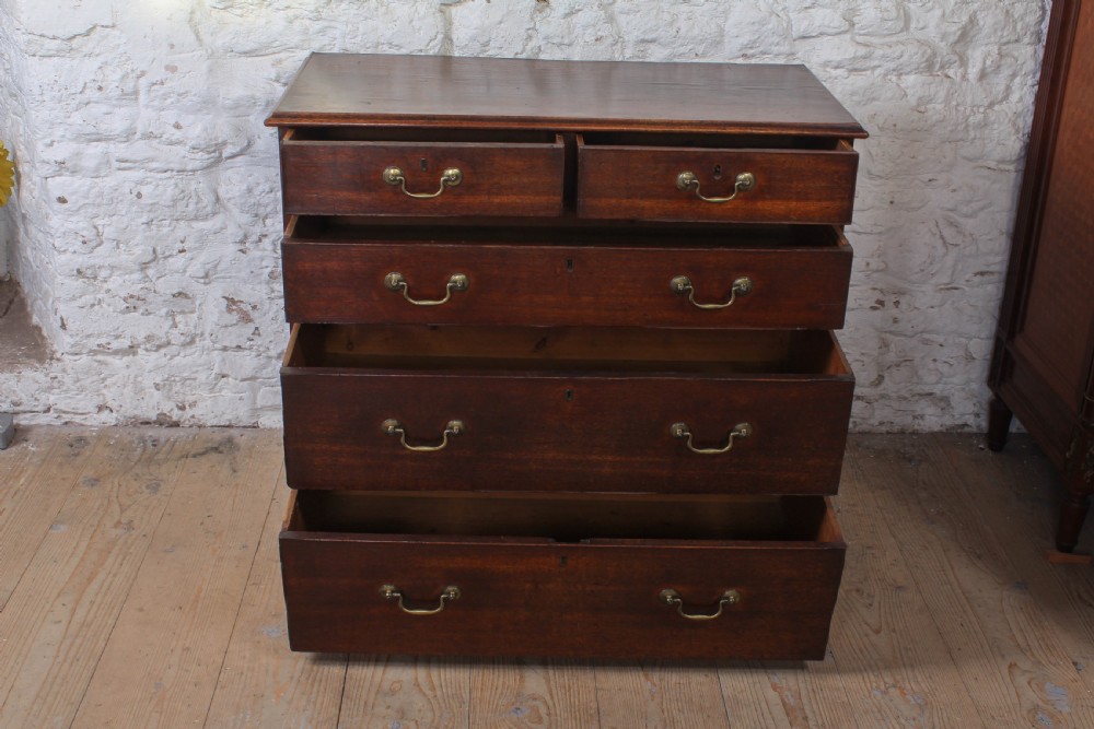 Tasteful Georgian Two Over Three Chest of Drawers View IV