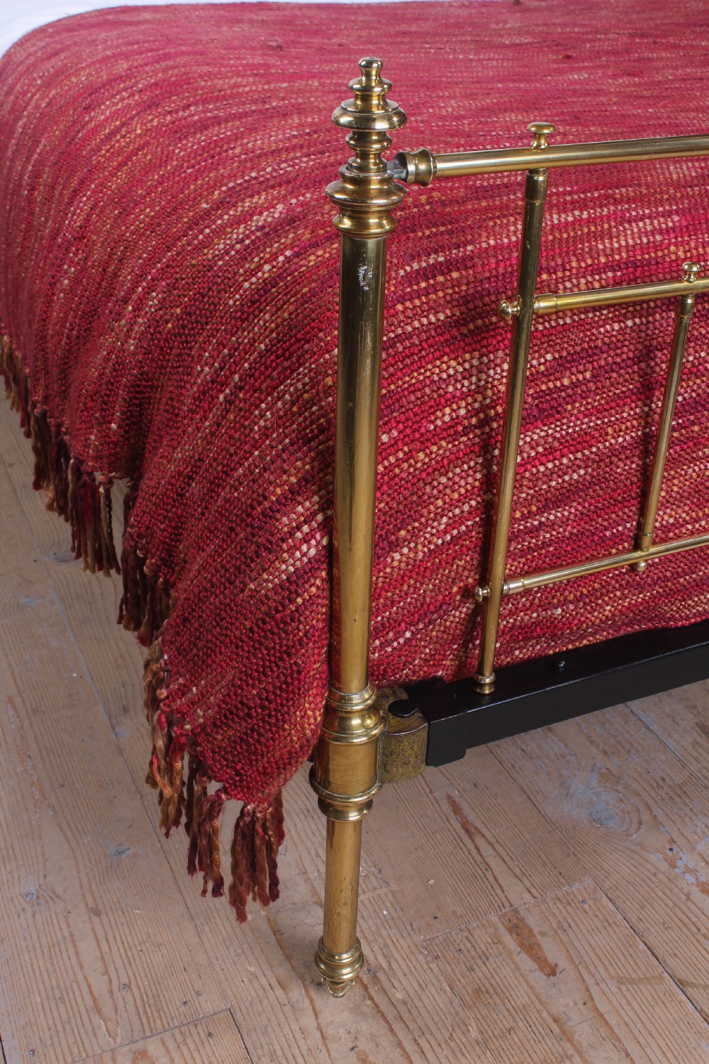 Classic simple Victorian all brass king size bed by Winfield  View II