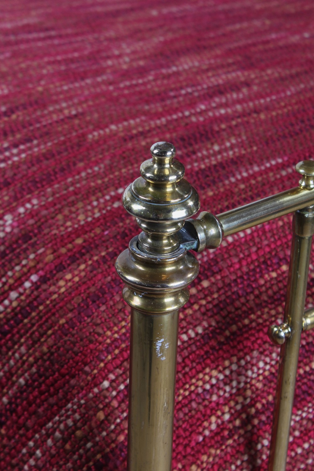 Classic simple Victorian all brass king size bed by Winfield  View III