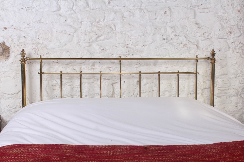 Classic simple Victorian all brass king size bed by Winfield  View IV