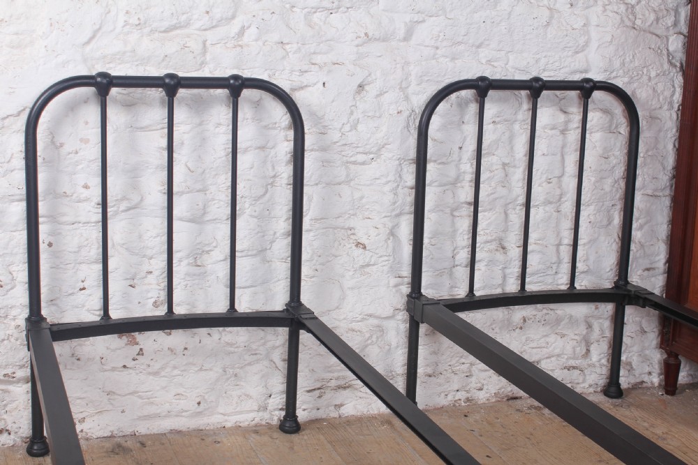 Lovely simple pair of small Utilitarain style beds  View III
