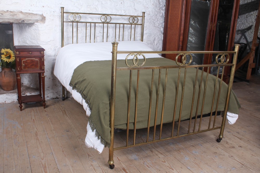 Charming Victorian All Brass Double Bed View II