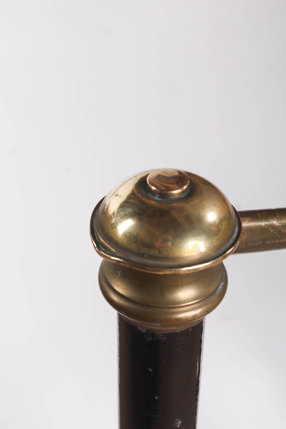 Tastefully Ornate Edwardian Dip Rail Brass and Iron Double Bed View IV