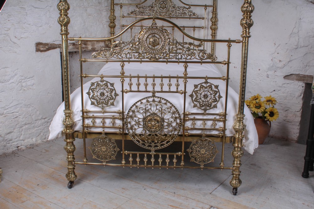 Spectacular Winfield four poster king size all brass bed  View III