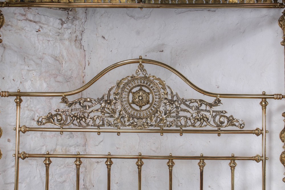 Spectacular Winfield four poster king size all brass bed  View VIII