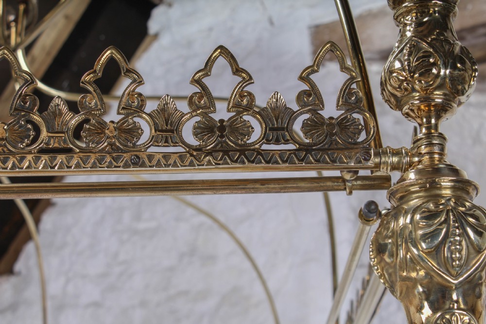 Spectacular Winfield four poster king size all brass bed  View XVI