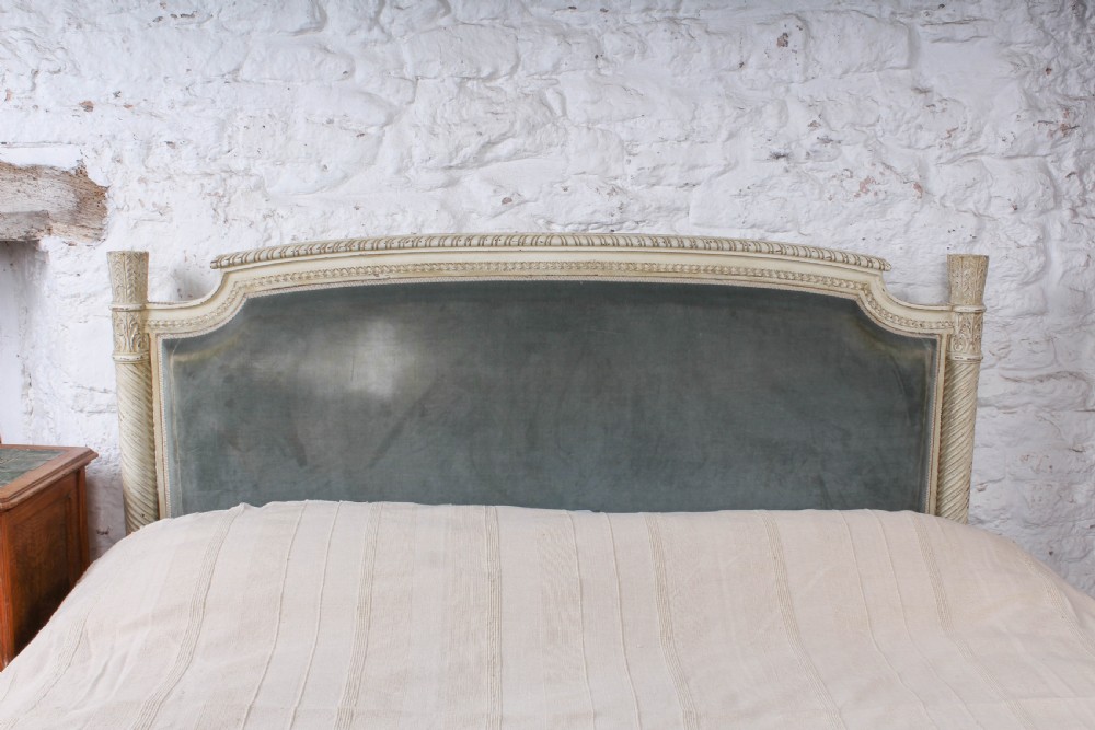 French upholstered king size Emperor style low end bed View III
