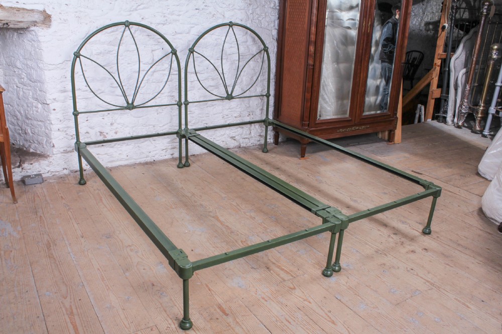 Pair of Fashionable Geometric Single No End Beds View II