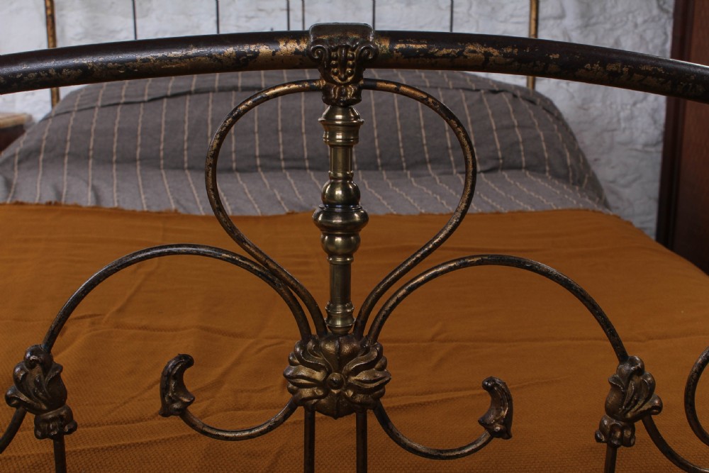 Rare Find American Double Bed with Original Aged Finish View IV