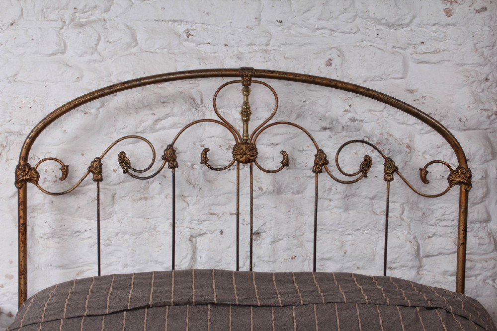 Rare Find American Double Bed with Original Aged Finish View VII