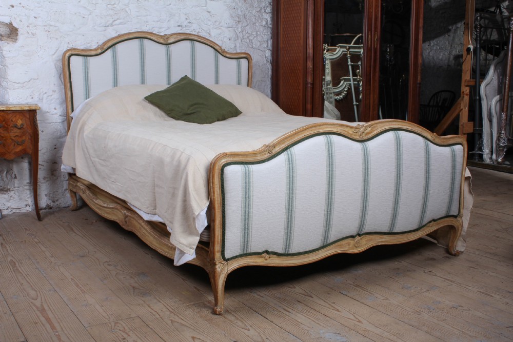 Lovely Louis XV Style Upholstered King Size Bed