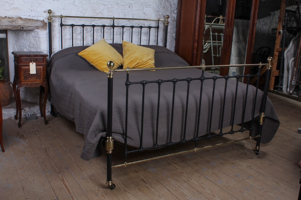 Timelessly Classic Super King Bed with All Original Brass