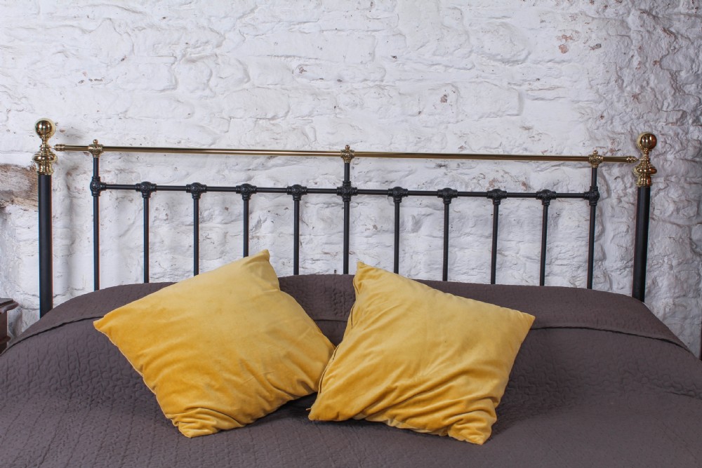 Timelessly Classic Super King Bed with All Original Brass View VII