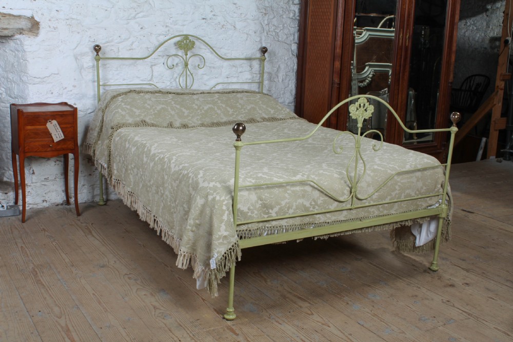 Pretty simple Portuguese forged iron double bed