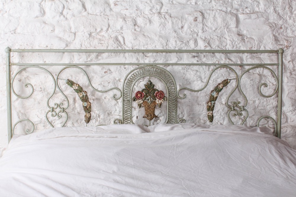 Very Pretty Forged Iron Portuguese Kingsize Bed View V
