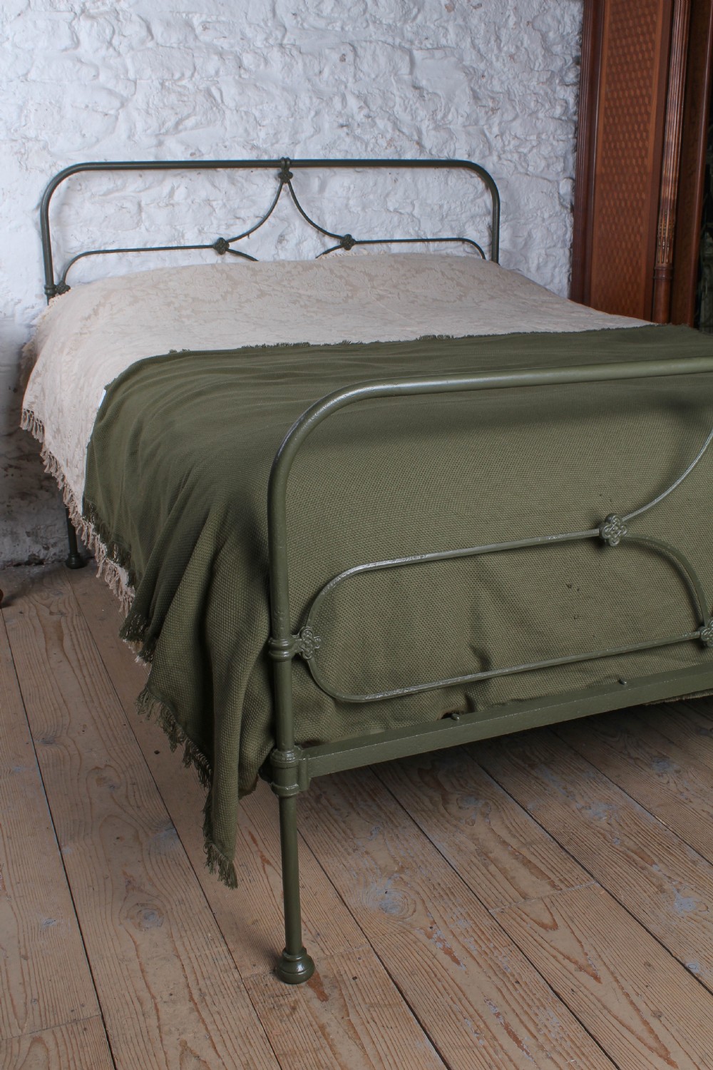 Simple Irish Cottage Style King Size Bed View II