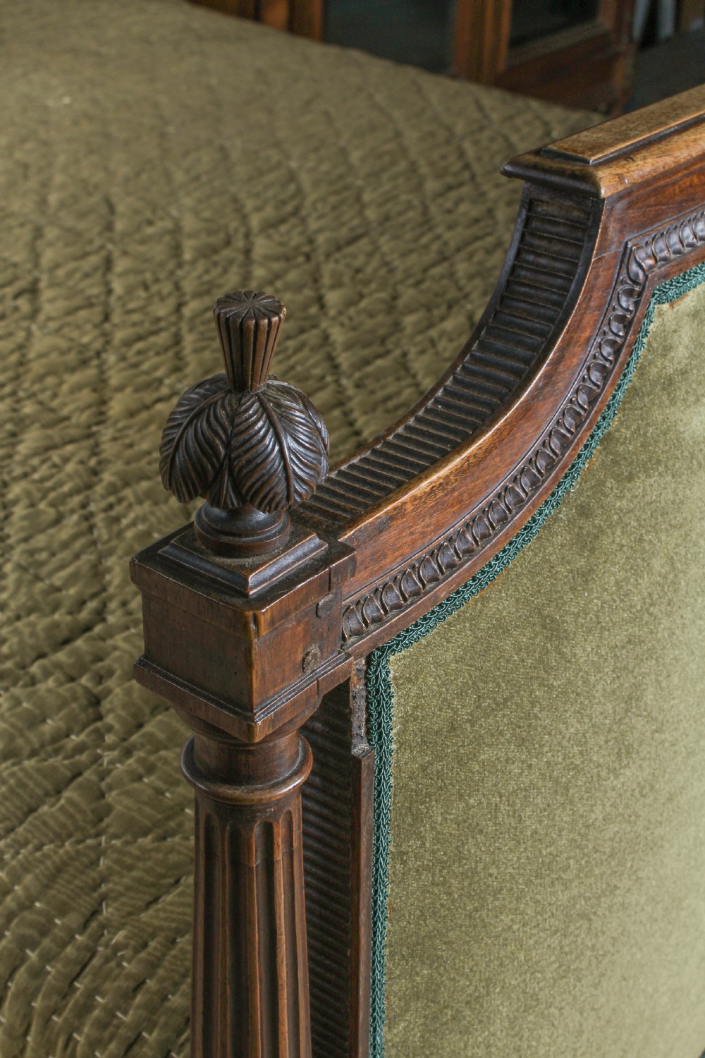 Desirable and Handsome Louis XVI Style Small Super King Size Bed  View IV