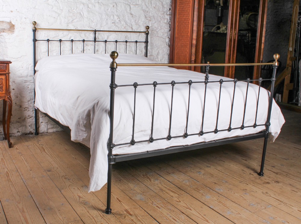 Very Nice Upstand and Castings King Size Victorian Bed