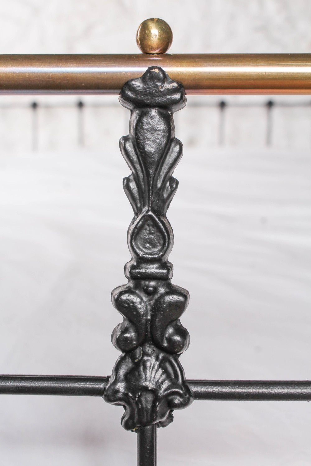 Very Nice Upstand and Castings King Size Victorian Bed View III