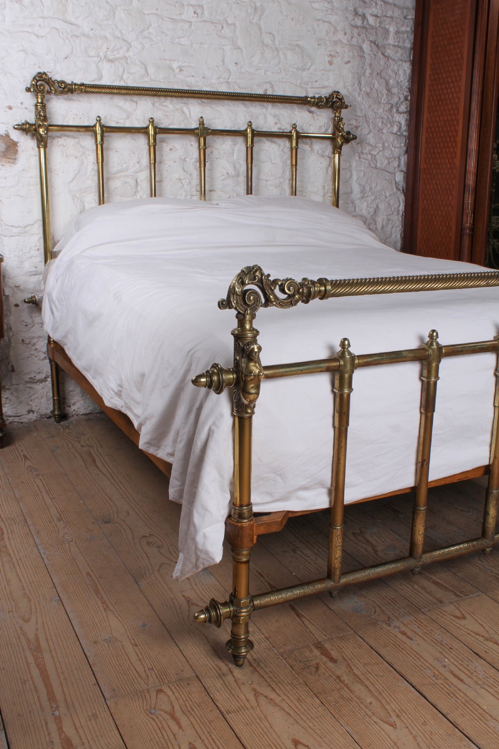 Exquisite and Sturdy All Brass Italian King Size Bed  View IX