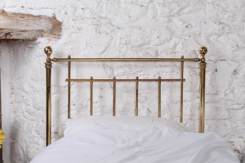 Charming Schoolbred All Brass Single Beds – Can be Joined View V