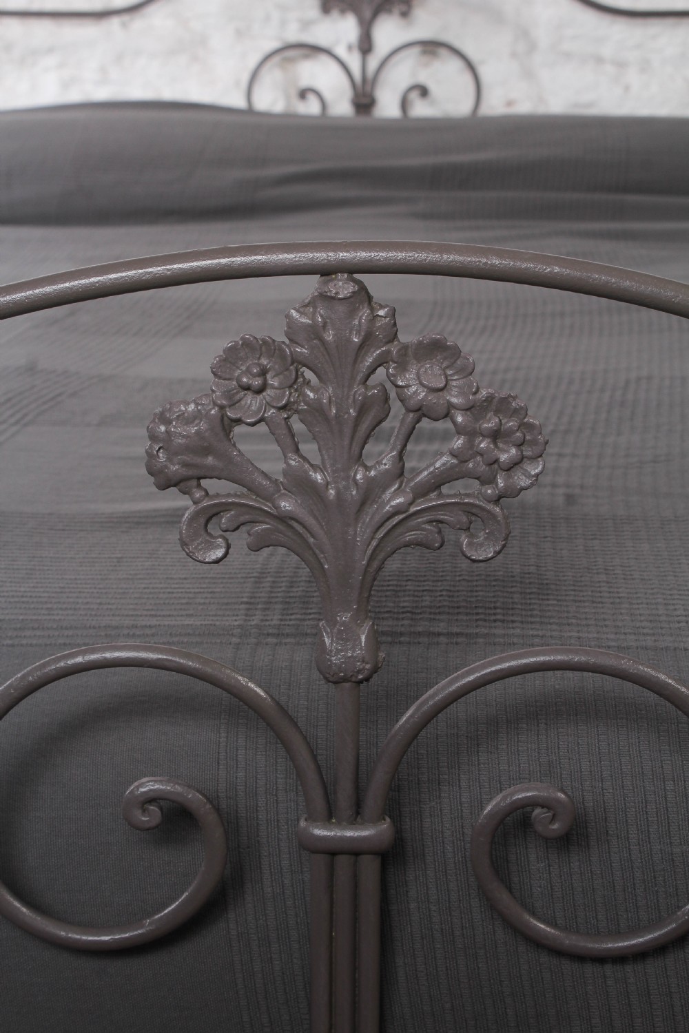 Very Nice King Size Portuguese Bed in Lovely Neutral Tone View V