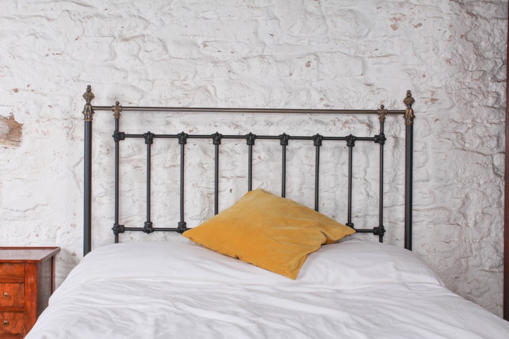 Stunning Victorian Original Brass Double No End Bed View VII