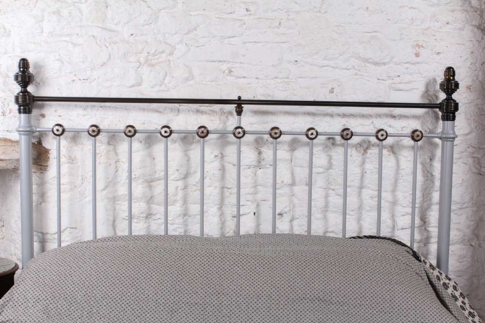 Spectacular Super King Size Victorian Bed with Mother of Pearl Inlay View VII
