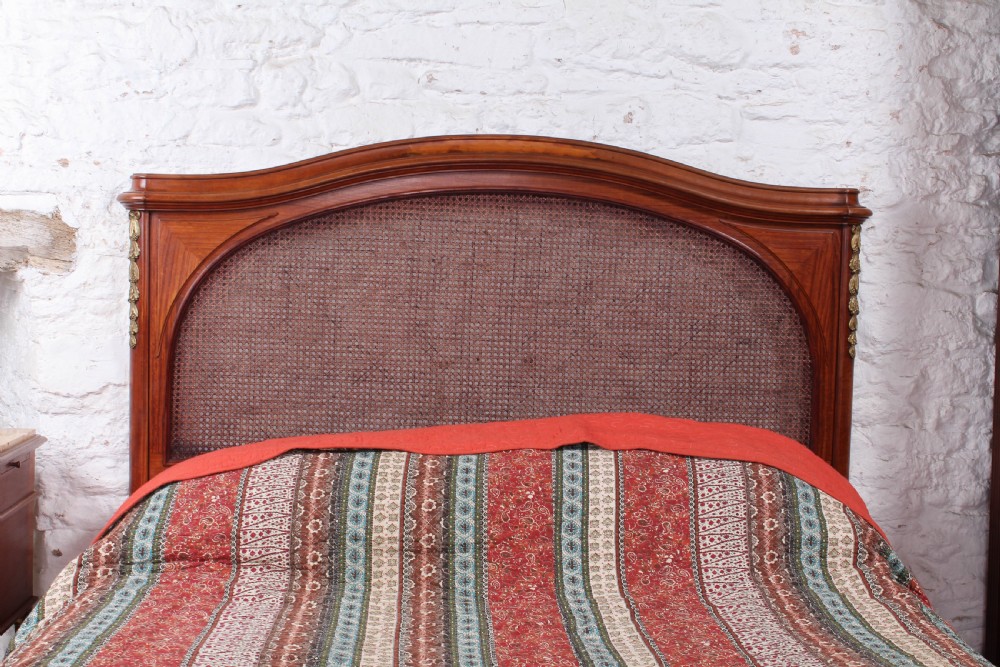 Very Handsome Mahogany Caned King Size Bed View IV