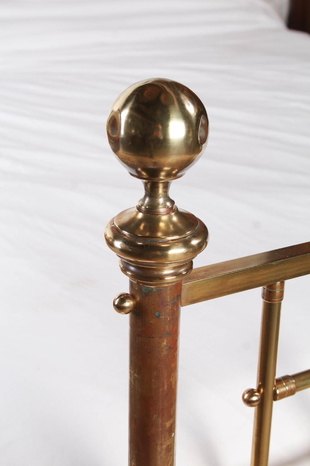 Very Nice Art Nouveau All Brass King Size Bed View V