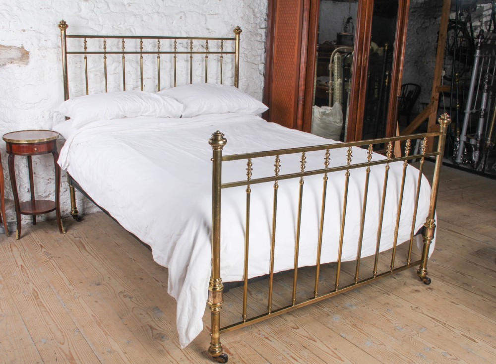 Gorgeous Schoolbred All Brass King Size Bed. 