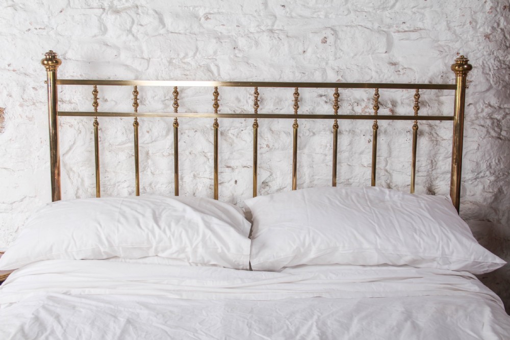 Gorgeous Schoolbred All Brass King Size Bed.  View II