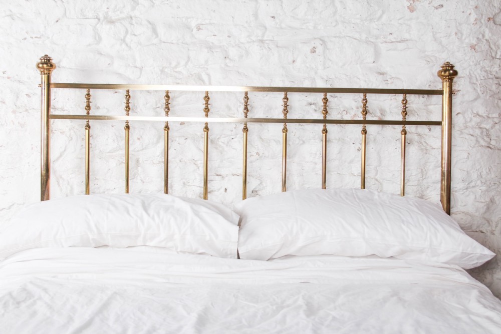 Gorgeous Schoolbred All Brass King Size Bed.  View III
