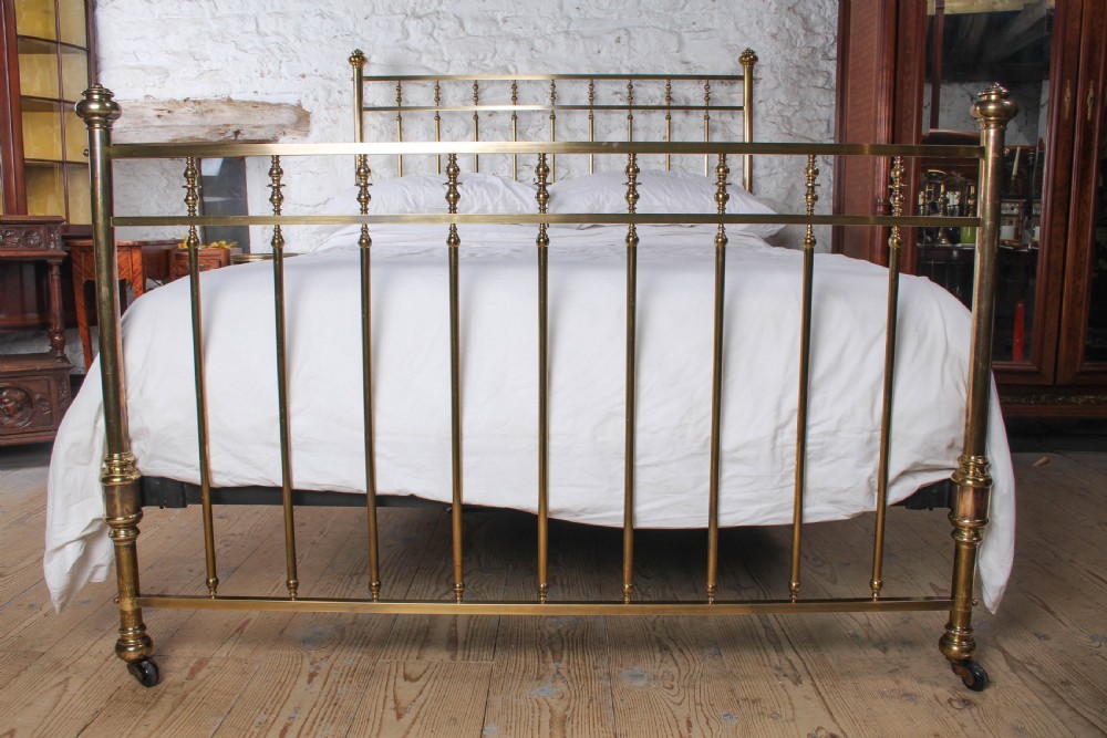 Gorgeous Schoolbred All Brass King Size Bed.  View IV