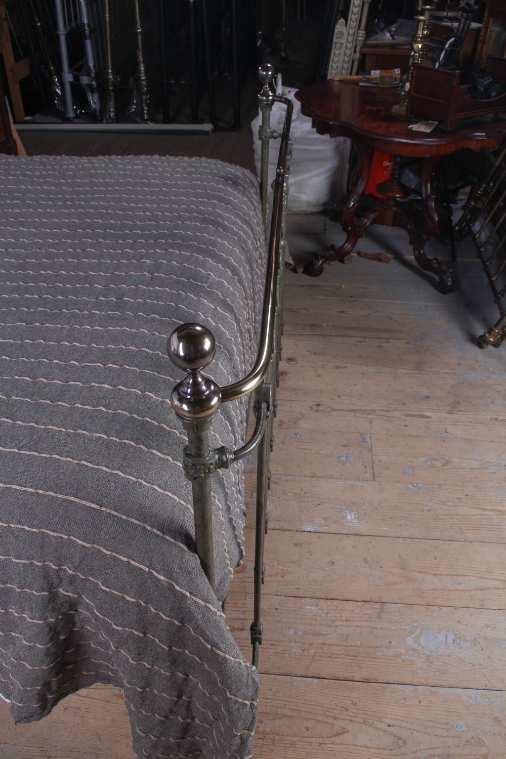 Very Nice Victorian King Sized Bed with Attractive Shaping to the Foot End View II