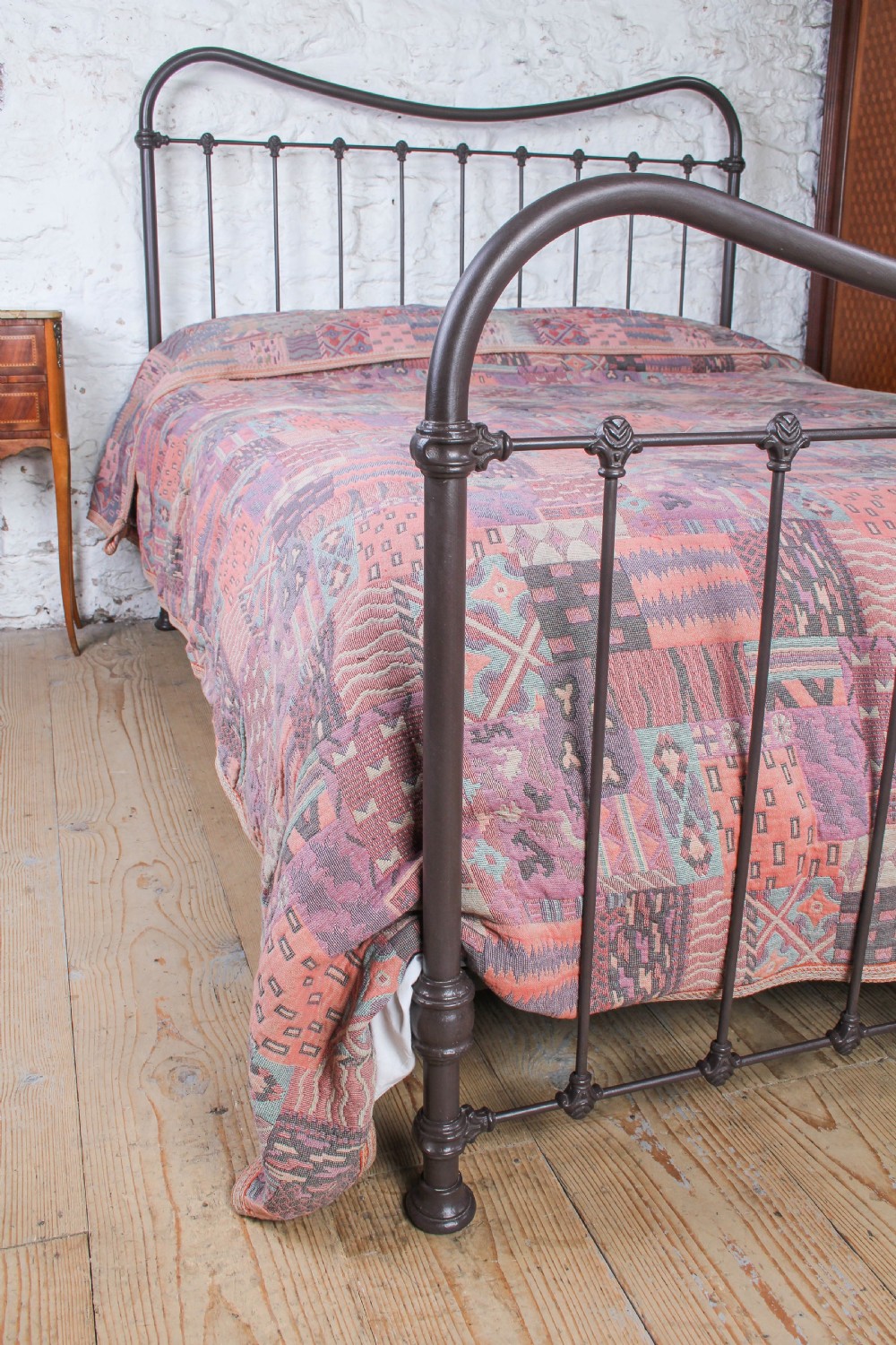 Fabulously Unique French All Iron King Size Bed View V