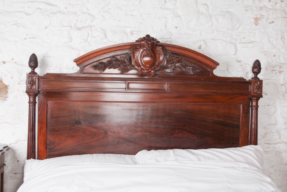 Beautiful Rosewood Louis XVI Style Gentleman’s Double Bed View III