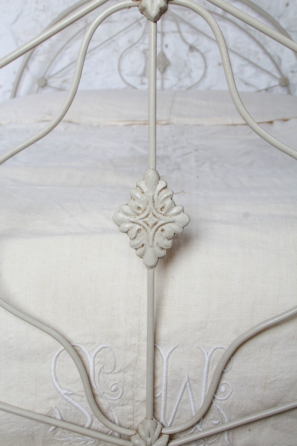 Beautifully Shaped and Cast Double Bed View V