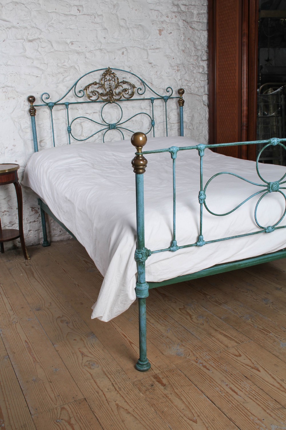 Gorgeous  Brass and Iron Double Bed View VI