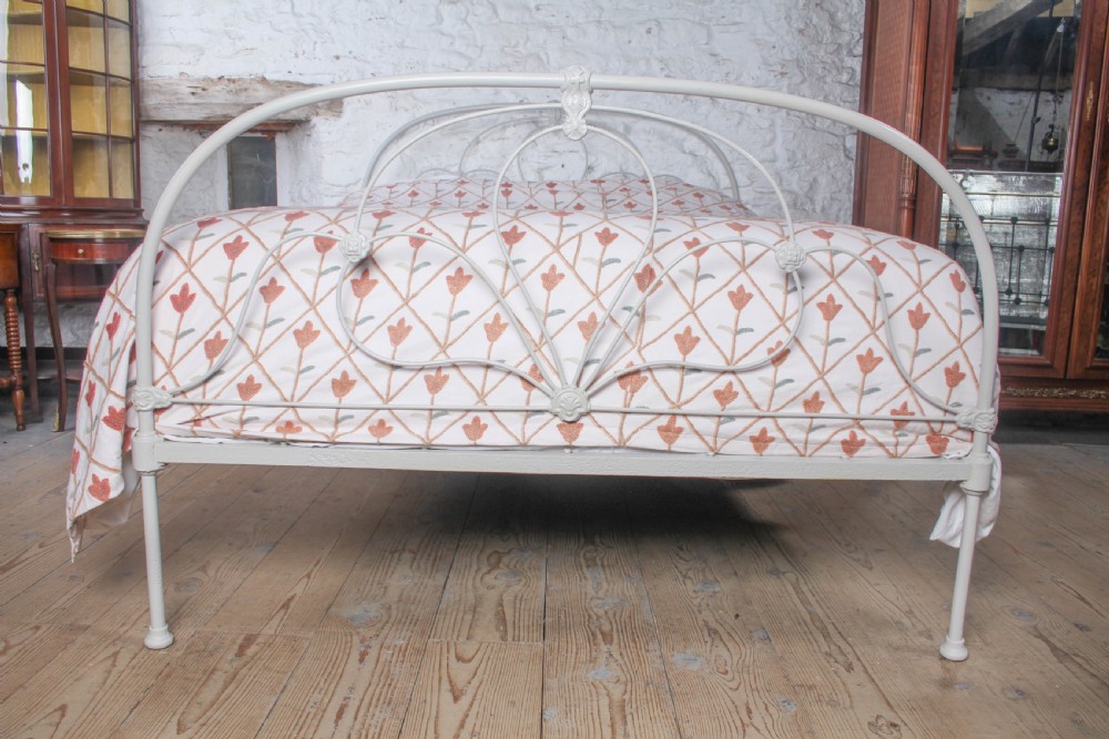 Nicely Shaped King Size Victorian All Iron Bed View II